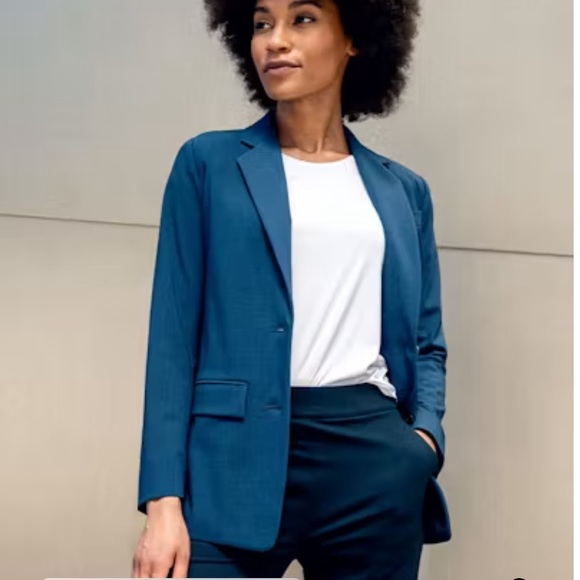 Women's Velocity Oversized Blazer - Indigo Heather size 2 - Picture 4 of 4